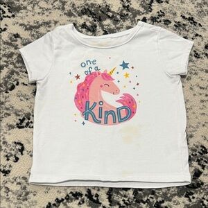 Unicorn Graphic Kids T-Shirt - White